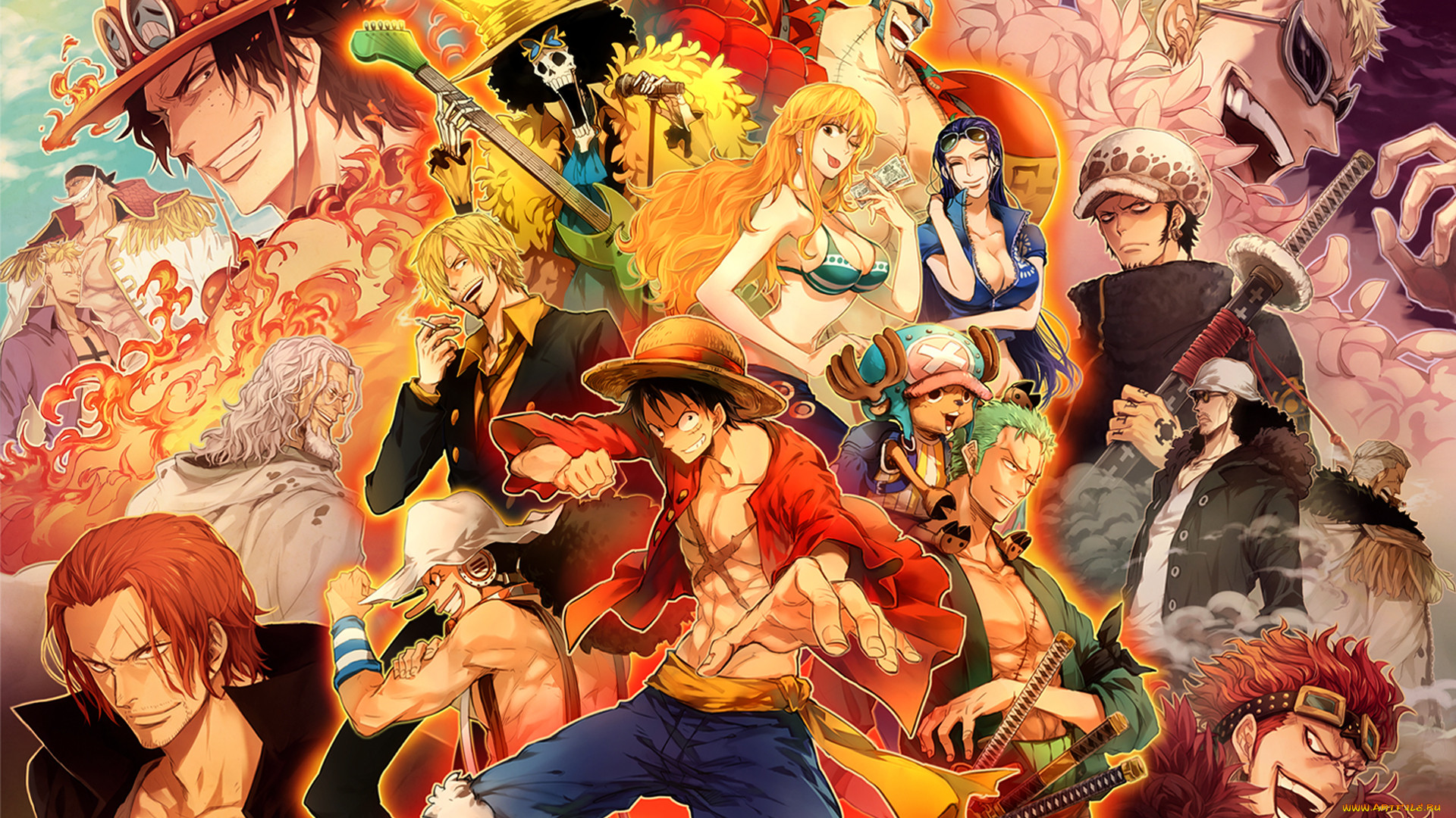 Обои Аниме One Piece, обои для рабочего стола, фотографии аниме, one piece,  большой, куш Обои для рабочего стола, скачать обои картинки заставки на  рабочий стол.